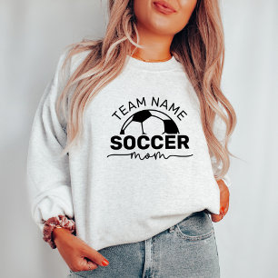 Soccer Mum Custom Team Ash Grey Sweatshirt