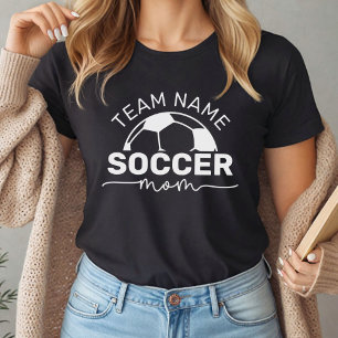 Soccer Mum Custom Team Name Number Black Tri-Blend Shirt