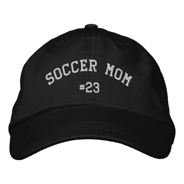 Soccer Mum Cute Embroidered Hat (Front)