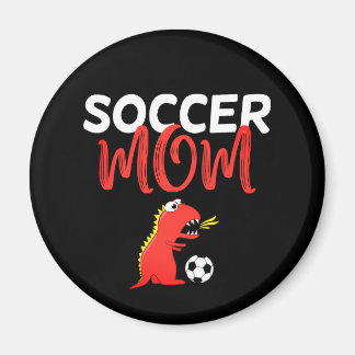 Soccer mum cute T-Rex dinosaur Magnet