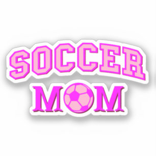 Soccer Mum Drawing And Text All Pink