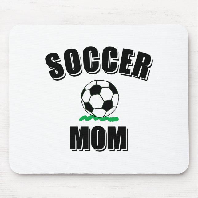 Soccer Mum Drawing And Text Mouse Mat (Front)