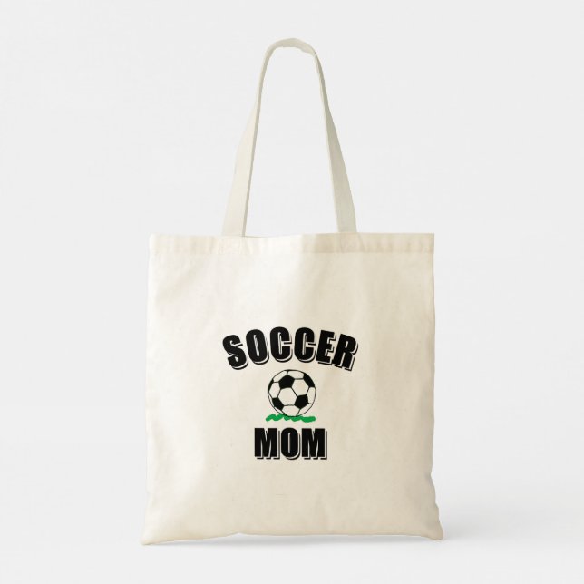 Soccer Mum Drawing And Text Tote Bag (Back)
