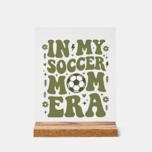 Soccer Mum Era Vintage Sports Mum Shirt Design_1 Acrylic Sign
