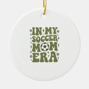 Soccer Mum Era Vintage Sports Mum Shirt Design_1 Ceramic Tree Decoration