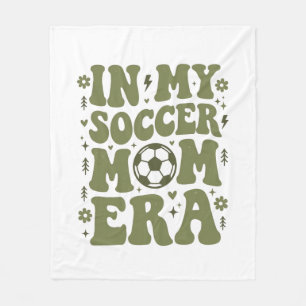 Soccer Mum Era Vintage Sports Mum Shirt Design_1 Fleece Blanket