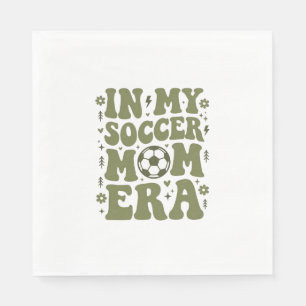 Soccer Mum Era Vintage Sports Mum Shirt Design_1 Napkin