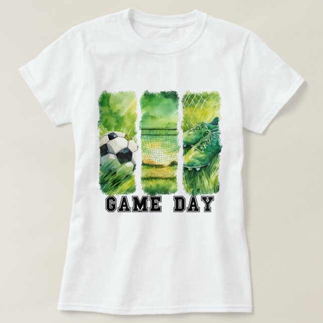Soccer Mum, Game Day Shirt, Soccer Shirt (Design Front)