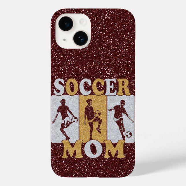 Soccer Mum Glitter Effect Case-Mate iPhone Case (Back)