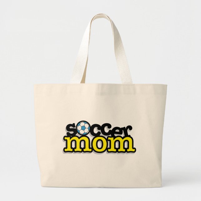 Soccer Mum Large Tote Bag (Front)