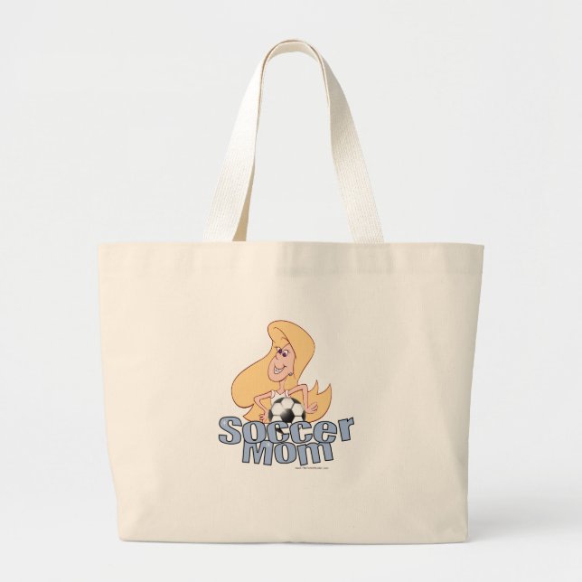 Soccer Mum Large Tote Bag (Front)