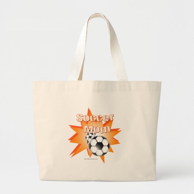 Soccer Mum Large Tote Bag (Front)