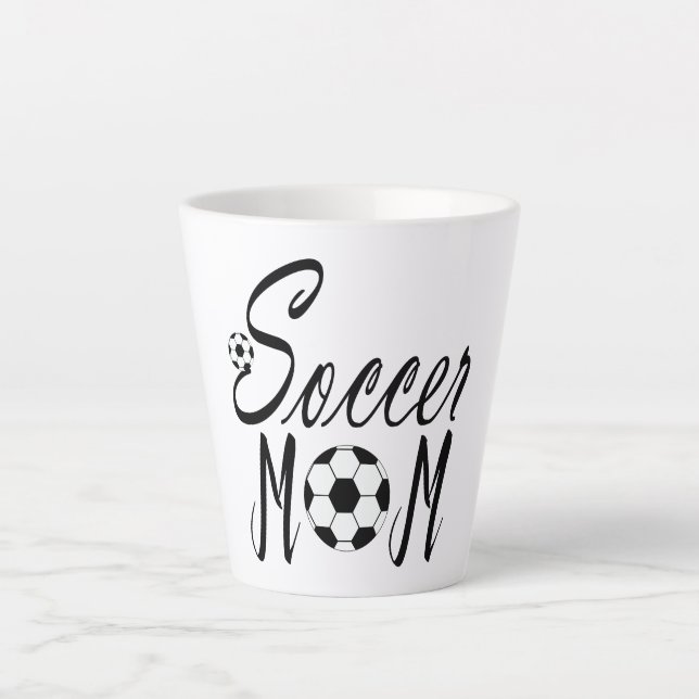 Soccer Mum Latte Coffee Mugs (Front)