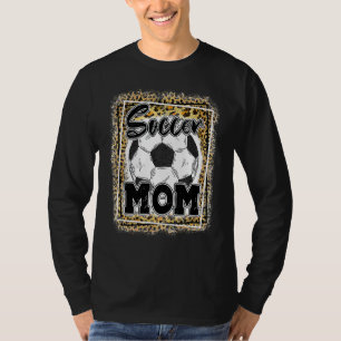 Soccer Mum Leopard Sport Ball Mum Mother's Day T-Shirt