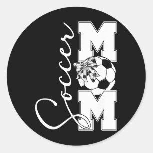 Soccer Mum Mother Family Matching Birthday Team Su Classic Round Sticker