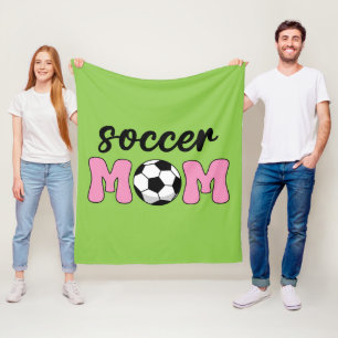 Soccer Mum Mother's Day Fleece Blanket