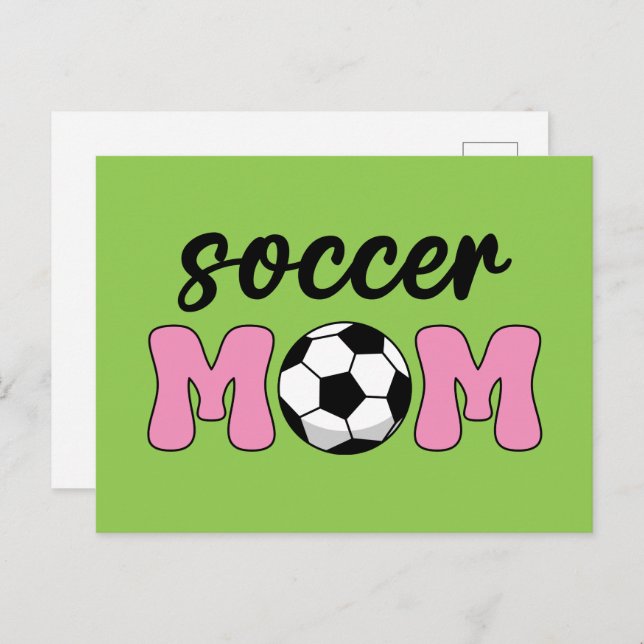 Soccer Mum Mother's Day Holiday Postcard (Front/Back)
