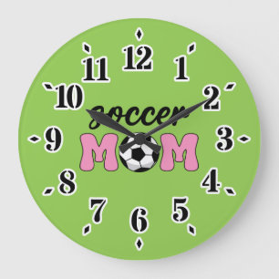 Soccer Mum Mother's Day Large Clock