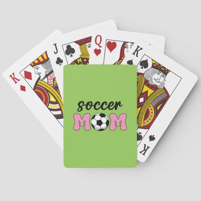 Soccer Mum Mother's Day Playing Cards (Back)