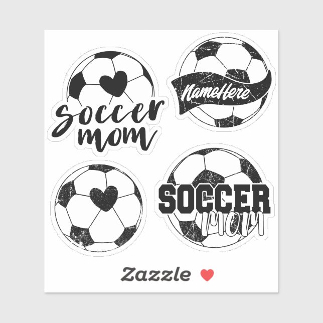 Soccer Mum Personalised Sticker Pack (Sheet)