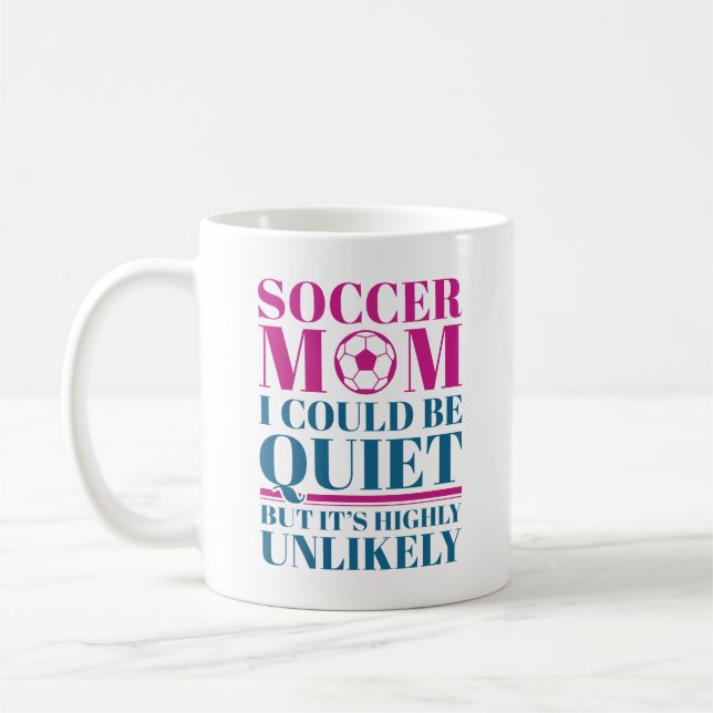 Soccer Mum Quiet Coffee Mug (Left)