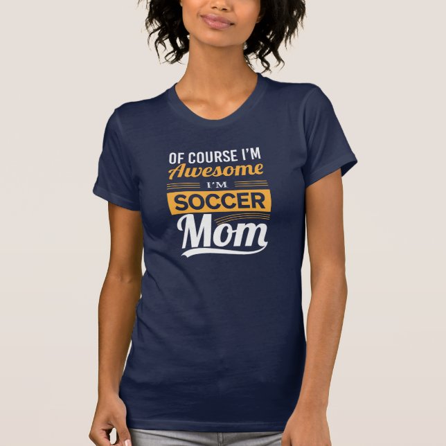 Soccer Mum Retro Text Design 2 T-Shirt (Front)
