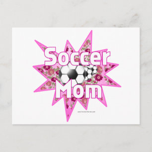 Soccer Mum Roses Postcard