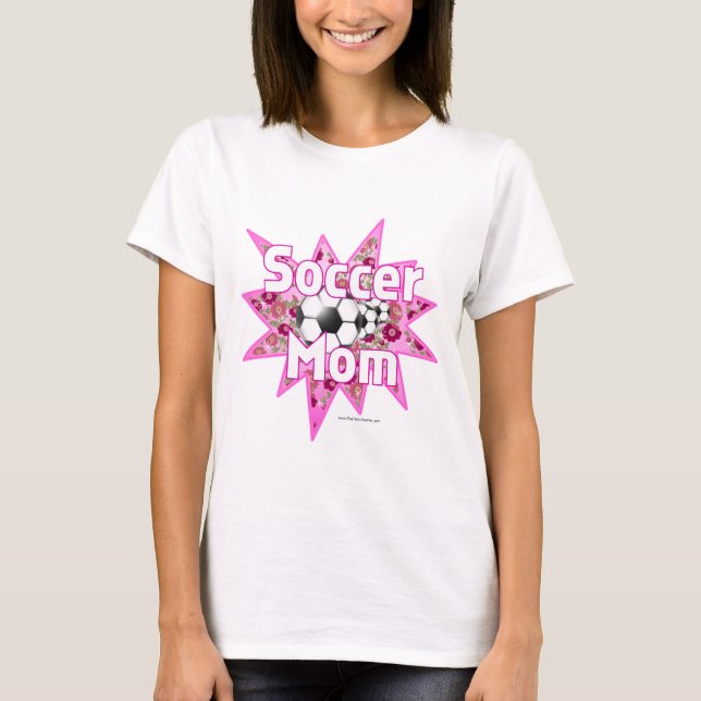 Soccer Mum Roses T-Shirt (Front)