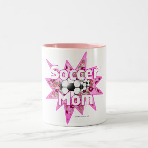 Soccer Mum Roses Two-Tone Coffee Mug