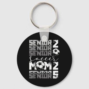 Soccer Mum Senior 2025 High School Graduation Outf Key Ring