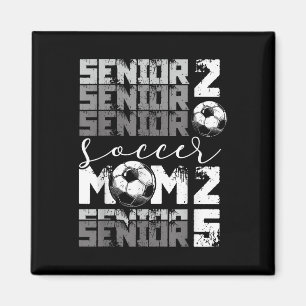 Soccer Mum Senior 2025 High School Graduation Outf Magnet