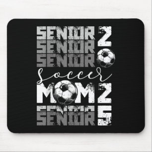 Soccer Mum Senior 2025 High School Graduation Outf Mouse Mat