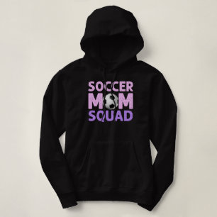 Soccer Mum Squad in Pink and Purple Hoodie