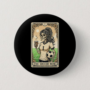 Soccer Mum Tarot Card Vintage Halloween Soccer Mam 6 Cm Round Badge