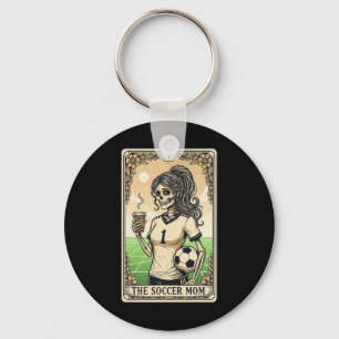 Soccer Mum Tarot Card Vintage Halloween Soccer Mam Key Ring