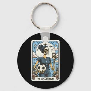Soccer Mum Tarot Card Vintage Halloween Soccer Mam Key Ring