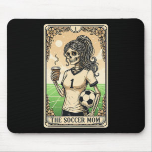 Soccer Mum Tarot Card Vintage Halloween Soccer Mam Mouse Mat