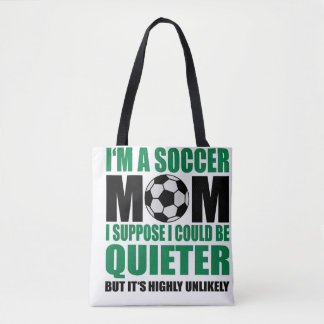 soccer mum tote bag