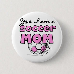 Soccer Mum  Tshirts and Gifts 6 Cm Round Badge