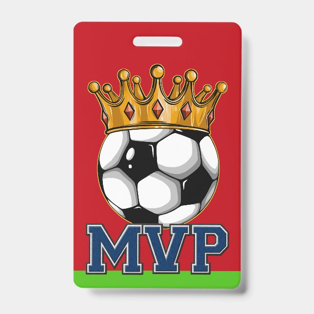 Soccer MVP Badge ID Badge (Front)