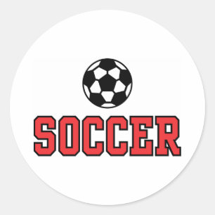Soccer N Ball12 Classic Round Sticker