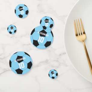 Soccer Name & Number Confetti