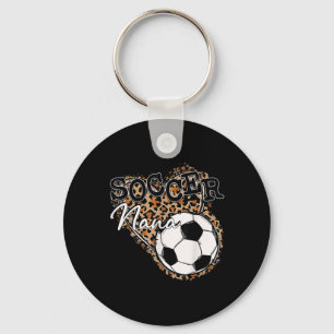 Soccer Nana Leopard Mother's Day Key Ring