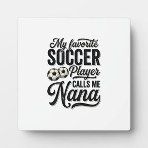 Soccer Nana Vintage Engraving Family Player Shirt_ Plaque
