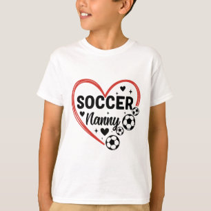Soccer Nanny Heart Soccer Player Nanny T-Shirt