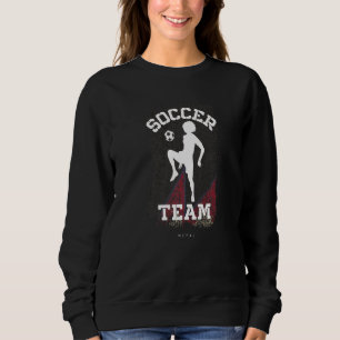 Soccer Nepal Flag Football Womens Soccer Girls Sweatshirt