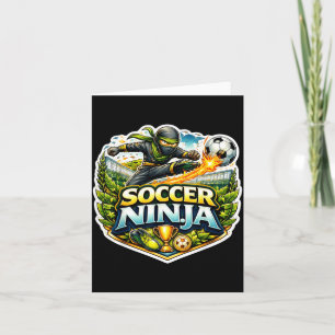 Soccer Ninja Funny Football Player Lover Joke Quot Card