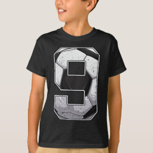 Soccer Ninth 9th Birthday Boy Nine 9 Years Old Bda T-Shirt