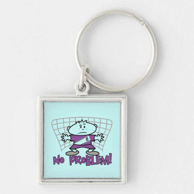 Soccer No Problem T-shirts and Gifts Key Ring (Front)