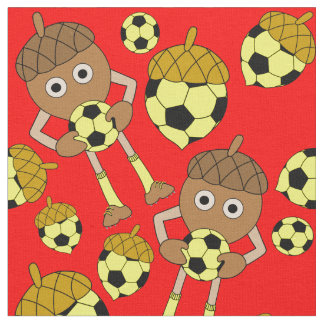 Soccer Nut Pattern Fabric